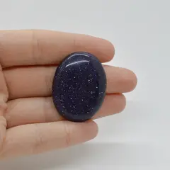 Cabochon Goldstone Albastru 36x28x7mm C106