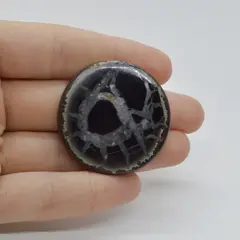 Cabochon Septaria Negru 38x38x4mm C16