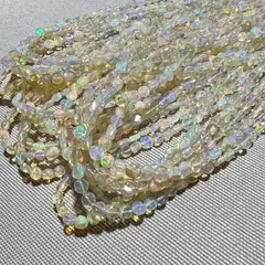 Sirag opal etiopian de foc banuti, 4-5mm, 45cm
