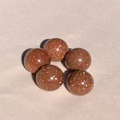 Sfera goldstone maro, 20mm