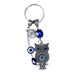 Breloc talisman cu bufnita si Ochiul lui Horus, model 5