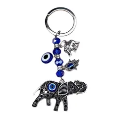 Breloc talisman cu elefant si Ochiul lui Horus, model 3