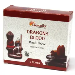 Conuri parfumate Aromatika fumigatie backflow - Dragons Blood , 10 buc