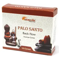 Conuri parfumate Aromatika fumigatie backflow - Palo Santo, 10 buc