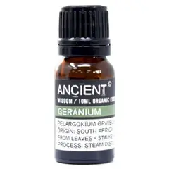 Ulei esential organic Ancient Wisdom, Geranium (Muscata), 10ml