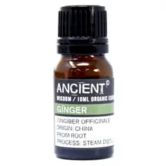 Ulei esential organic Ancient Wisdom, Ginger (Ghimbir), 10ml