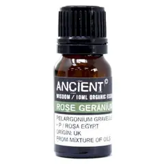 Ulei esential organic Ancient Wisdom, Rose Geranium (Trandafir-Muscata), 10ml