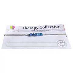 Bratara Therapy kianit cuburi 3-4mm si argint 925