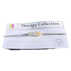 Bratara Therapy mix cuarturi discuri 5-6mm si argint 925