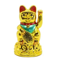 Pisica norocoasa Maneki Neko aurie 11cm