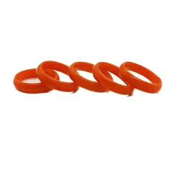 Inel circular din agat portocaliu intens 17-18mm