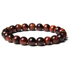 Bratara din Ochi de Taur 8mm, pe elastic, 19cm, sfere