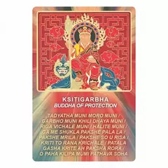 Abtibild sticker de protectie cu Buddha Ksitigarbha 2023
