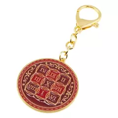 Amuleta Feng Shui din metal amplificatoar a sumei lui 10, suma 10 rosie 2023