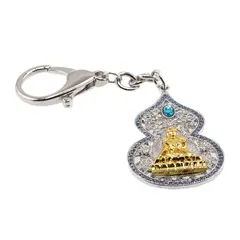 Amuleta Feng Shui din metal pentru sanatate cu Wu Lou si Buddha Medicine 2023
