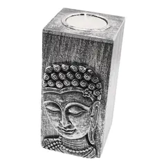 Decoratiune Suport ardere lumanari parfumate, cu chipul lui Buddha, mare