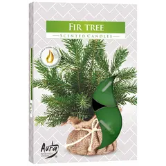 Set 6 pastile lumanari parfumate Bispol - Fir Tree