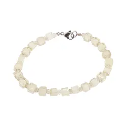 Bratara citrin cuburi 5mm si discuri fatetate 3mm