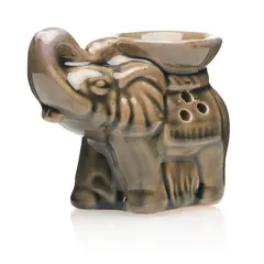 Vas aromaterapie din ceramica cu model Elefant maro AR10