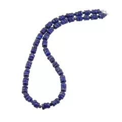 Colier lapis lazuli discuri extrafatetate manual 7mm