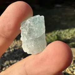 Acvamarin Pakistan, cristal natural unicat, C3