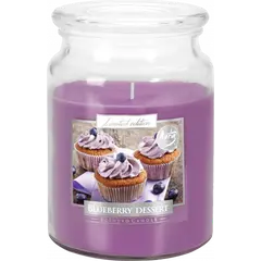 Lumanare parfumata Bispol borcan Limited Edition - Blueberry Dessert