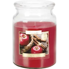 Lumanare parfumata Bispol borcan Premium line - Apple - Cinnamon