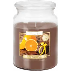 Lumanare parfumata Bispol borcan Premium line - Chocolate Orange