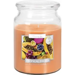 Lumanare parfumata Bispol borcan Premium line - Tropical Fruits