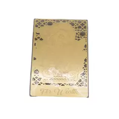 Card Feng Shui din metal For Wealth 2024