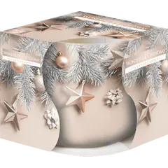 Lumanare parfumata Bispol cu pahar imprimat tip bol - Wonderful Christmas