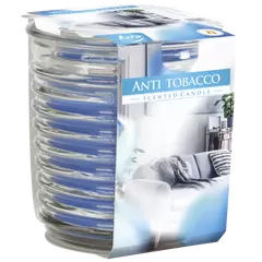 Lumanare parfumata Bispol in pahar spirala - Anti Tobacco