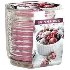 Lumanare parfumata Bispol in pahar spirala - Frozen Berries