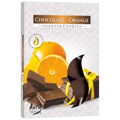 Set 6 pastile lumanari parfumate Bispol - Chocolate Orange