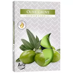 Set 6 pastile lumanari parfumate Bispol - Olive Grove