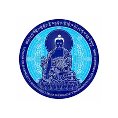 Abtibild sticker Feng Shui Buddha Medicine albastru cu floare de lotus 2024 – mic