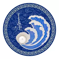 Abtibild sticker Feng Shui cu valul de apa 2024 – mare
