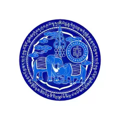 Abtibild sticker Feng Shui Elefant si Rinocer albastri 2024 – mic