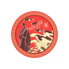 Abtibild sticker Feng Shui talismanul scolar sau amuleta invataturii 2024 – mic