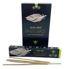 Betisoare Parfumate Tribale Banjara - Salvie Alba, 10 buc