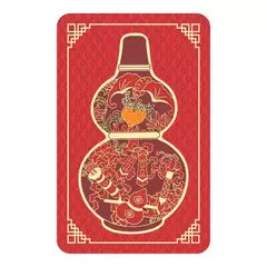 Card Feng Shui din plastic pentru sanatate si abundenta cu Wu Lou 2024