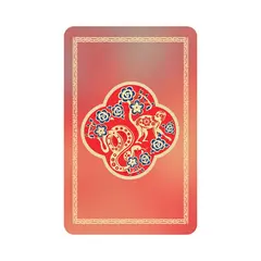 Card Feng Shui din plastic prietenii secreti – Sarpe si Maimuta 2024