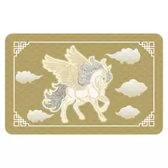 Card Feng Shui din plastic Unicornul Celest 2024