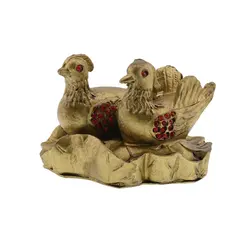 Statueta Feng Shui Pereche rate mandarine din rasina 9cm