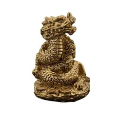 Statueta Feng Shui Dragon cu ru yi din rasina - 4cm