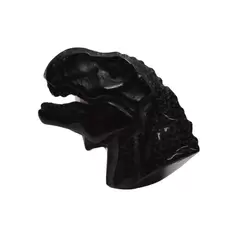 Statueta Obsidian cap de dinozaur, 9cm