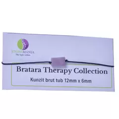 Bratara Therapy Collection Kunzit brut tub 12mm x 6mm