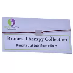 Bratara Therapy Collection Kunzit rulat tub 11mm x 5mm