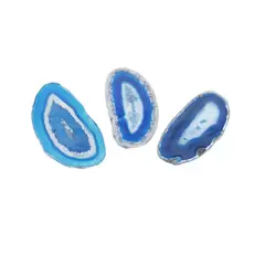 Felie Agat albastru ovala, 60-75mm