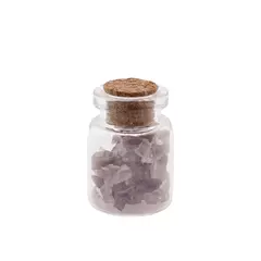 Sticla cu cristale naturale Ametist Brut chips 3-6mm, 3cm